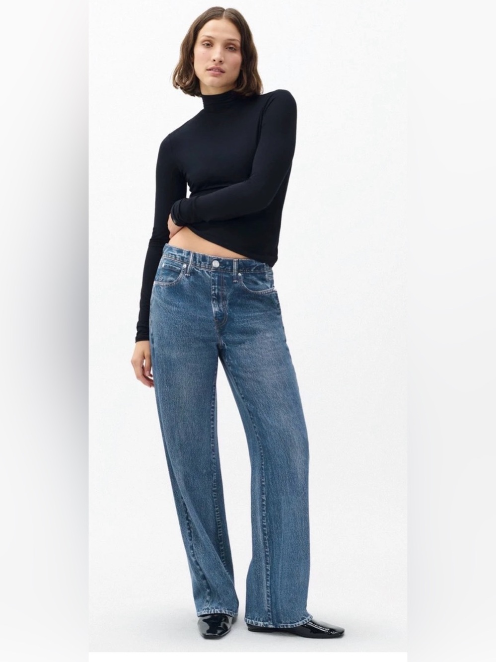 rag & bone Miramar fleece pull on wide leg Franklin